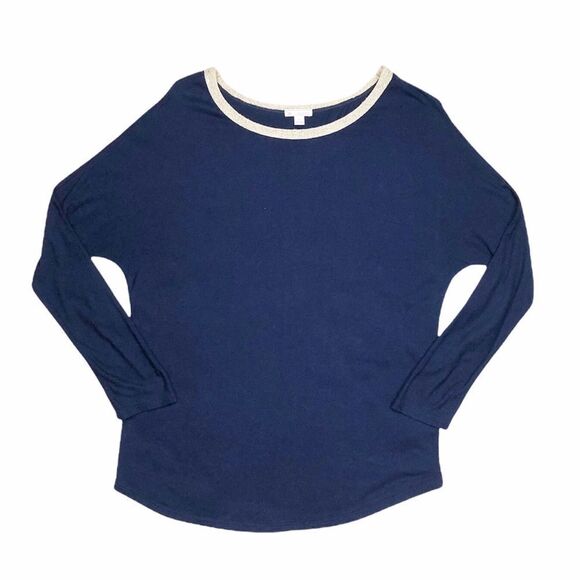 Gap Navy Blue Dolman Sleeve Top Small - Picture 1 of 7